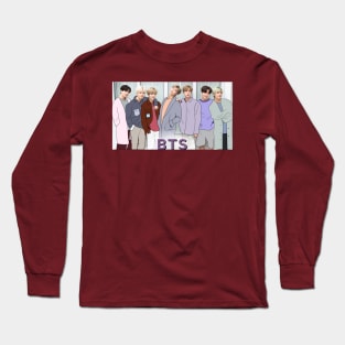 BTS korean boyband Long Sleeve T-Shirt